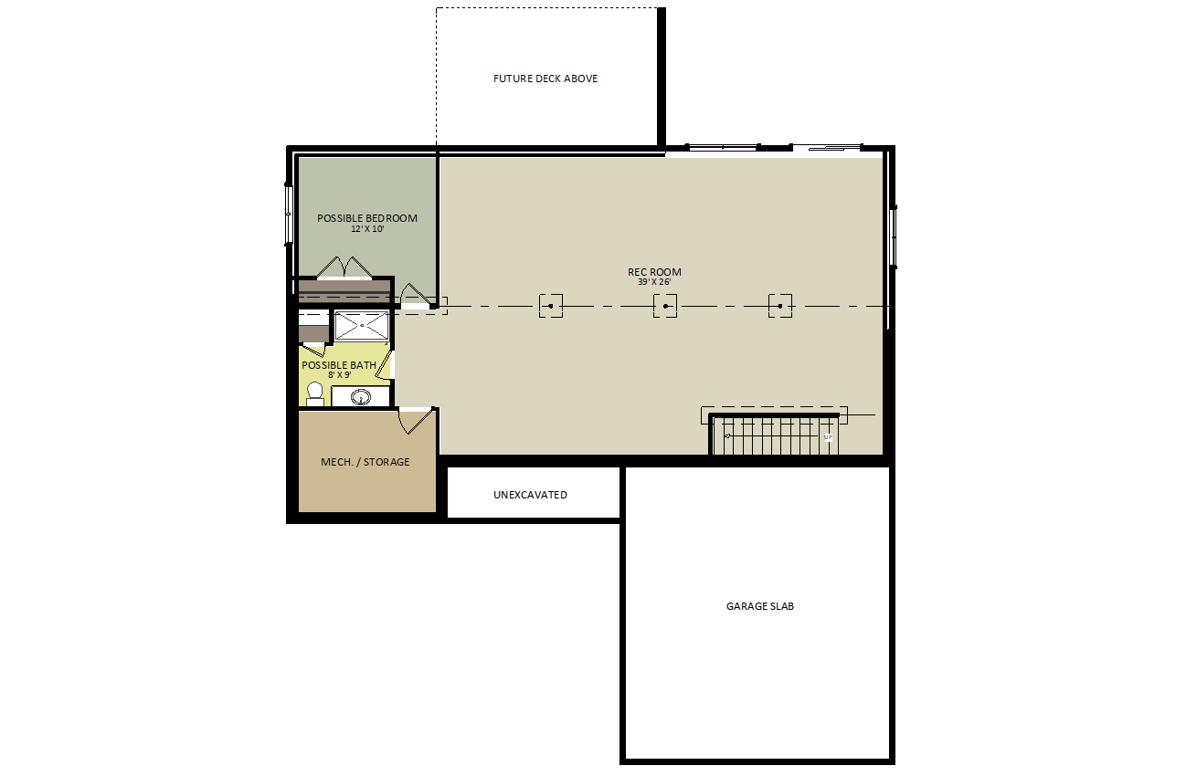 Timber Creek IILower Level Floor Plan